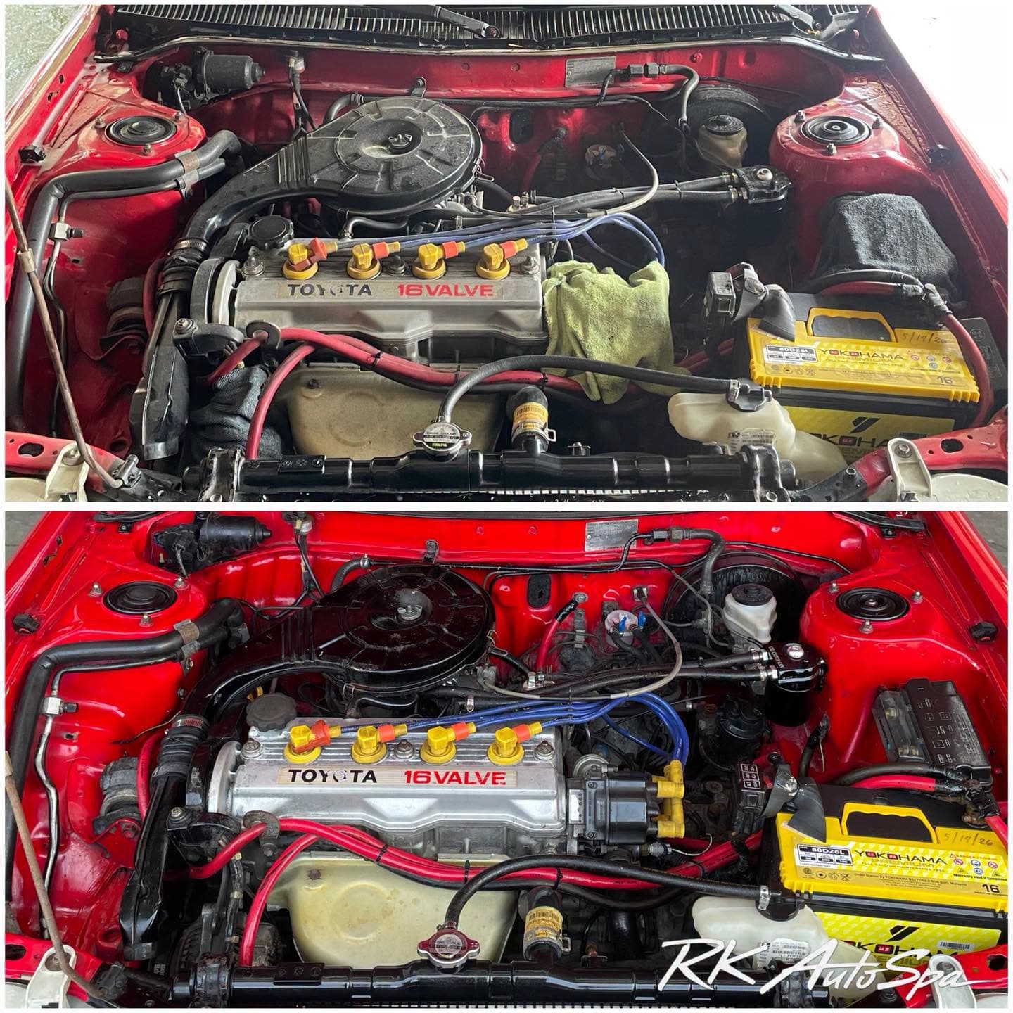 Engine detailing: A careful before-and-after engine-bay reset
