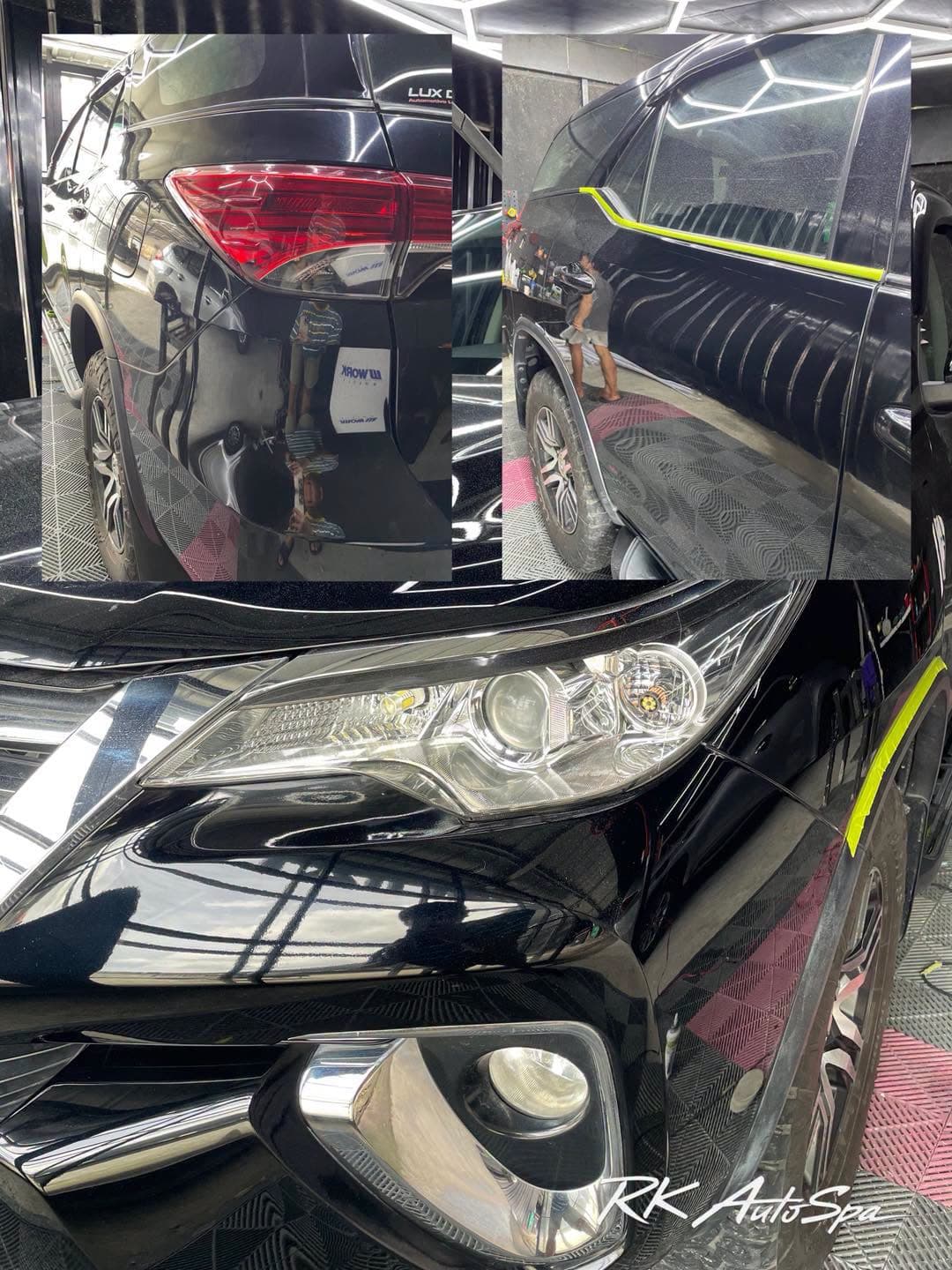 Gloss restored: Exterior detailing and graphene coating in progress